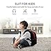 Wired Kids Headphones with Microphone and Music Sharing, Foldable Lightweight Adjustable Stereo Headset for Cellphones Smartphones iPhone iPod Laptop Computer and More by Termichy (Black)