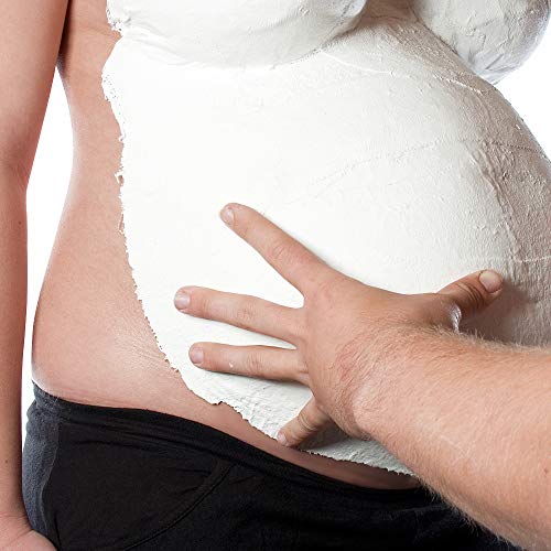 Navaris Babybauch 3D Gipsabdruck Set - inkl. Handschuh und Farbe - Gips Bauchabdruck Schwangerschaft - Abdruck… – Bild 3
