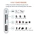Lightning to USB Camera Adapter,YIKU 4 in 1 SD/TF Card Reader, Trail Game Camera Card Viewer Reader, Micro SD Card Reader USB 3.0 OTG Cable support iPhone X 8 7 6 Plus and iPad, Plug and Play