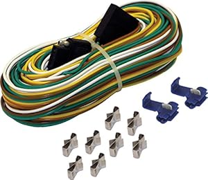 Amazon.com : Shoreline Marine 4-Way Trailer Wire Harness ... 4 pin trailer harness schematic 