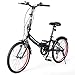 Folding Bicycle Adult Bike 20-inch Lightweight 7 Speed Grip Shifter, Rear Derailleur 7 Speed, Aluminum v-brakes Front, Rear V-Brakes Pedal with BS Reflector 59 x 22.5′ x 47.5′ inches(L x W x H)thumb 1