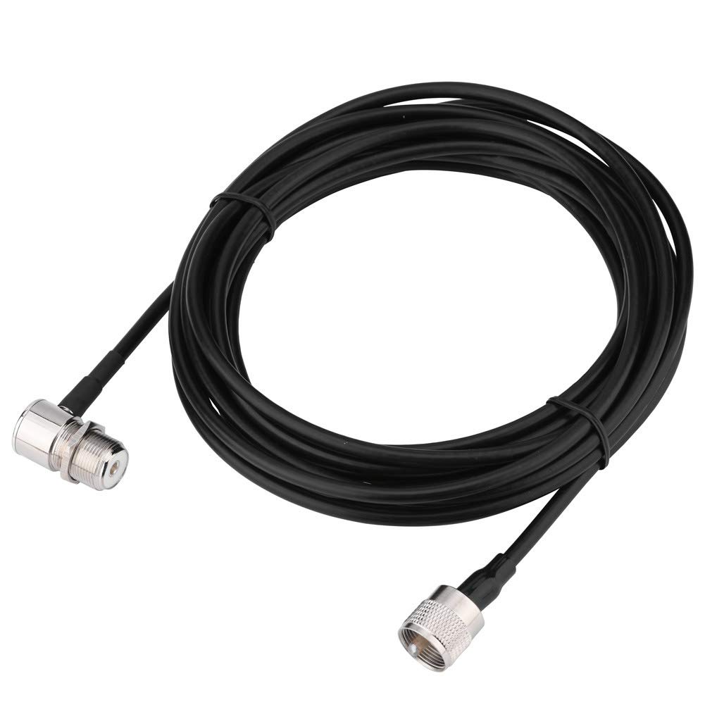 KIMISS Antenna Mount Cable, 5M PL259 UHF Connectors for Car Radio, Mobile Antenna Mount Cable