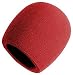 On-Stage Foam Ball-Type Microphone Windscreen, Red