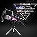 Professional Condenser Microphone, Plug &Play Home Studio microphones for Iphone Android Recording, PC, Computer, Podcasting, Mini Desktop MIC Stand dual-layer acoustic filter (M3-pink)