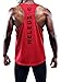 Neleus Men's 3 Pack Dry Fit Athletic Sleeveless Muscle Tank,5031,Black,Grey,Red,M,EU L