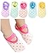 Toptim Baby Girl's Socks Anti Slip Skid Socks for Infants and Toddlers (5 Pairs)Multi, Suitable for 6- 36 Months Baby ; Foot Size: about 9 - 12 cm
