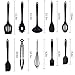 Silicone Kitchen Utensils Set,10 Piece Kitchen Gadgets Set,Heat Resistant Non-stick Cooking Spatulas Silicone Cooking Utensils kitchen Utensil Soup Spoon,Spatula,Kitchen Gadgets for Camping or Travel