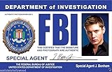 FBI Special Undercover Agent J. Bonham Jensen Ackles (Dean Winchester) Novelty Drivers License / Fake I.d. Identification for Supernatural Fans