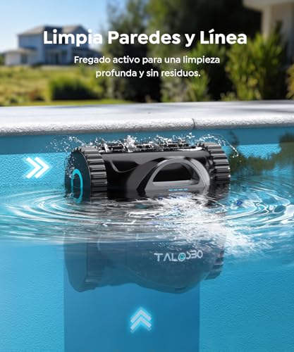 (2026 New) Talosbo C1 Robot Pool Cleaners and Walls, Floating Line, Filter 180μm and Sponge 35ppi, 180 Min Autonomy, Wireless Pool Vacuum Cleaner with APP Control, up to 150 m²