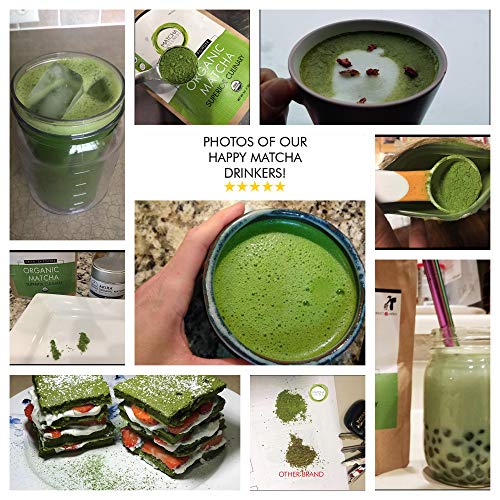 image for eco heed Matcha Green Tea Powder - Superior Culinary - USDA Organic Fr