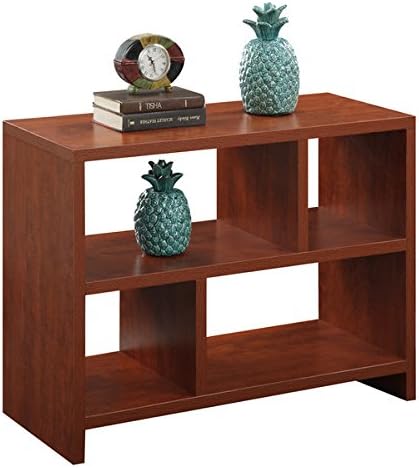 Bookcase Table Decor Furniture and Office Bookshelves for Entry Hall Sofa (Cherry)