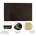Computer Leather Desk Pad, Stylish Mat Cover, Reversible Color Design Brown to Khaki, 18x24 Inches