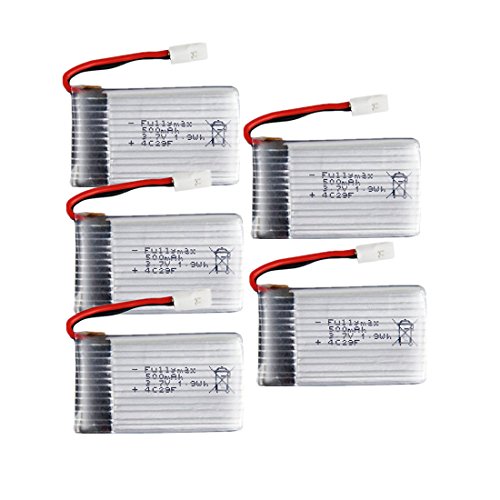 KingSo 5pcs Genuine Syma X5C X5 3.7V 500mAh 20C Lipo Battery(X5C-11)