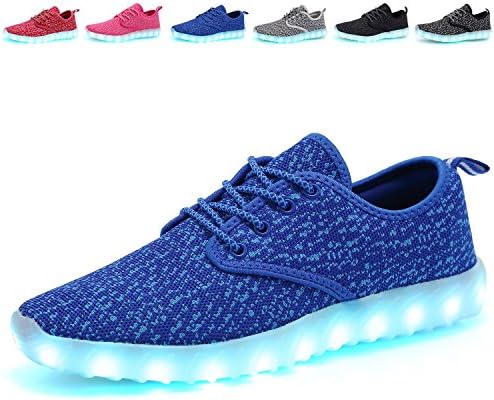 SYKT Kids LED Light Up Shoes Flashing Sneakers for Girls Boys
