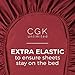 King Size Sheet Set - 4 Piece - Hotel Luxury Bed Sheets - Extra Soft - Deep Pockets - Easy Fit - Breathable & Cooling Sheets - Wrinkle Free - Comfy - Burgundy Bed Sheets - Kings Sheets - 4 PC