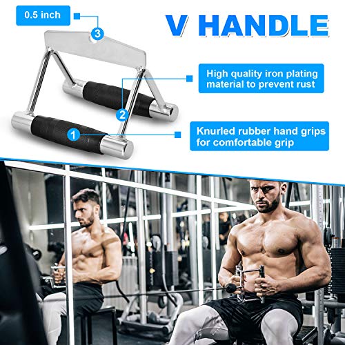 CFBF Cable LAT Pulldown Attachments for Weight Lifting, Cable Machine Attachment with Multi