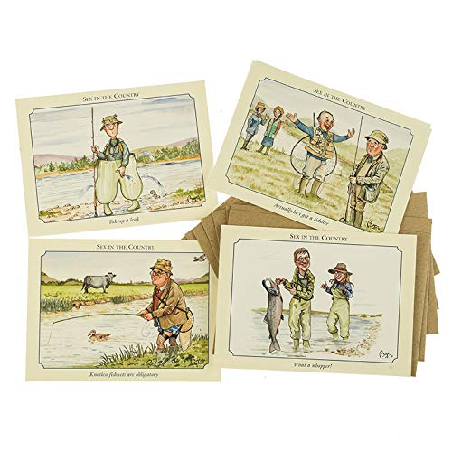Fishing Notecards with envelopes. Sex in the Country by Bryn Parry.
