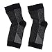 GESHER Compression Foot Socks, Arch Support and Ankle, Light Weight Foot Brace with Arch, Fasciitis Plantar Compression Sleeves, Foot Orthotics Heel Supportsocks, Black
