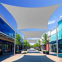 Cisvio 7'x13' Sun Shade Sail Rectangle Gray Sun