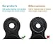 Colovis Fidget Spinner Tri Hand Spinner Fidget Toy - Stress Reducer EDC Focus Toy for Kids & Adults - Relieves ADHD Anxiety and Boredom, Bearing with Long Spin Time (Black)
