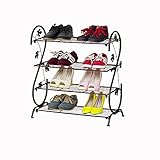 PowerLead Psak K001 Four Layers Assembled Shoe Rack