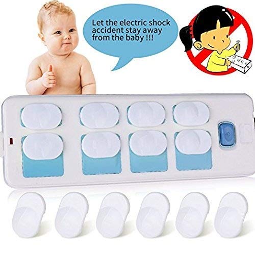 LoveInUSA 20 PCS Secure Press Plug Protectors Outlet Plugs Child Baby Safety Outlet Covers
