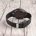 Men Wood Watch BOBO BIRD Vintage Analog Quartz Wooden Wrist Watches Casual Mens Watch with Cowhide Leather Strap Band Black Handmade
