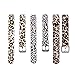 I-SMILE 3PCS Newest Replacement Wristband with Secure Clasps for Fitbit Alta Only(No Tracker, Replacement Bands Only) (3pcs Leopard Prints)