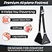Airplane Footrest - Foot Hammock for Long Flights | Designed for Comfort - Prevent Lower Back Pain & Stiffness, Avoid Leg Swelling |  Lightweight + Compact | Travel Foot Rest + Bonus Carry-on Case