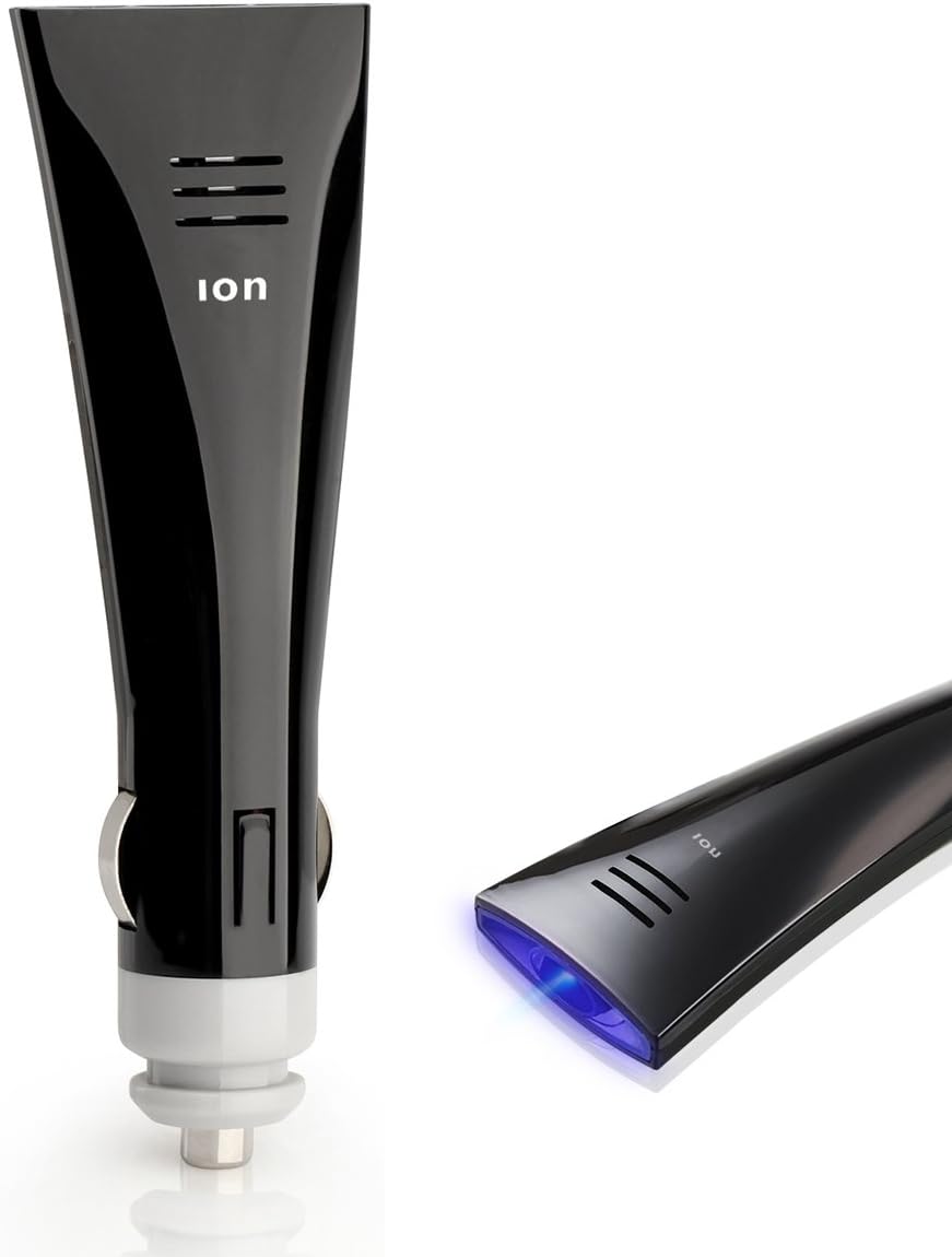Engync Air Purifier, 4.0 million negative ions M2 Mini Car Air Freshener and Ionic Air Purifier | Remove Dust, Pollen, Smoke and Bad Odors-Color Black