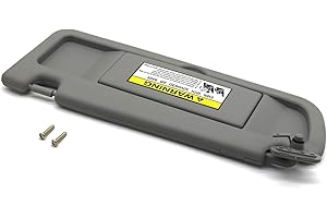 BAYUIHONLeft Driver Side Sun Visor Compatible with Honda Civic 2006 2007 2008 2009 2010 2011 Replaces# 83280-SNA-A01ZE 83280-