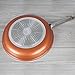 Imperial Home Copper Aluminum Frying Pans - 3 pc Nonstick Fry Pan Set - 8