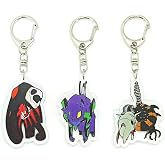 EBTY DREAMS Inc. - Set of 3 Neon EVA Acrylic Keychain Zeruel, Unit-01, Third Angel