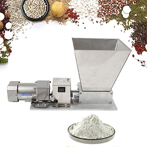 Electric Grain Mill Barley Grinder Malt Crusher 2 Roller Grain Mill Grain Grinder Home Brew Mill Food Grade Stainless Steel Cereal Beans Mill+4x Hopper Dy-368 110V 40W (US STOCK)