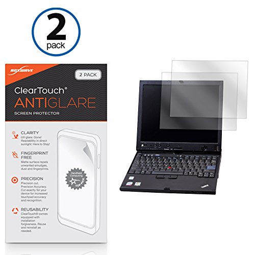 Lenovo ThinkPad X61 Screen Protector, BoxWave [ClearTouch Anti-Glare (2-Pack)] Anti-Fingerprint Matte Film Skin for Lenovo ThinkPad X61, X60, X41