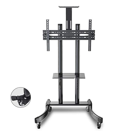 Amazon Com Lnddb Tall Tv Stand With Wheels And Storage