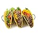 The Ultimate Taco Holder Set Of 2 By ROWLIX | Premium Stainless Steel Taco Racks | Easy To Clean & Stackable | Ideal For Hot Dogs, Tortillas, Pitas, Soft & Hard Shells | Dishwasher Safe 3 Tacos Stand