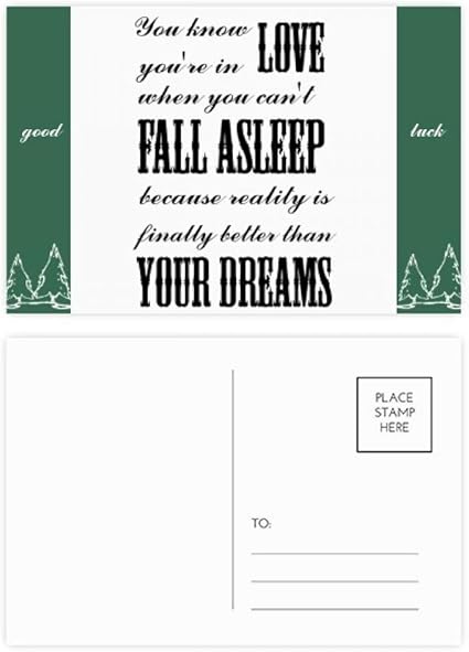 Dream Reality Lot De Cartes Postales Avec Citation En Anglais Good Luck Amazon Fr Fournitures De Bureau