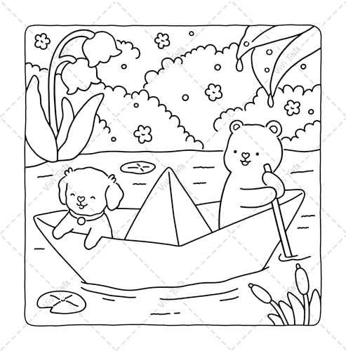 Fuzzy Tales: Fairycore Coloring Book for Adults & Teens Featuring Adorable Animals Characters (Fuzzy Friends Coloring)
