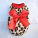 Puppy Clothes,Neartime Cute Bowknot Dog Clothes Pet Outfit Coat (XS, Red)