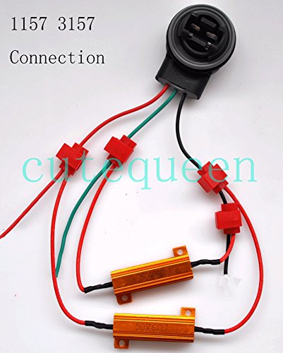 image for CUTEQUEEN TRADING 4PCS 50W 6Ohm LED Load Resistors for LED Turn Signal
