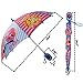Shopkins Little Girl's Assorted Character Rainwear Umbrella Accessory, blue/pink, Age 3-7
