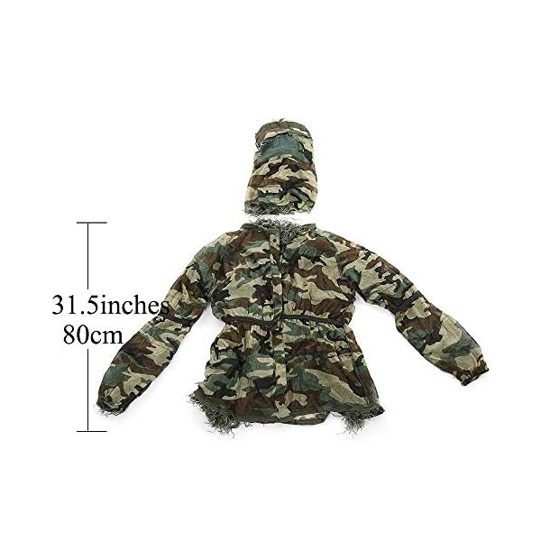 WZHCLOTHING Dschungeltarnung-Klage-Satz-Tarnungs-Umhang-Mantel Verwendbar Für Die Fotografie Vogelbeobachtung… – Bild 3