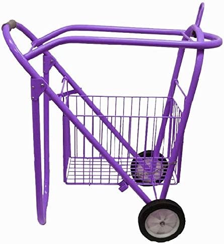 Showman Rolling Saddle Rack Cart with Basket