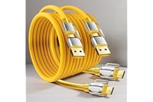 2pcs 240W Max Super Fast Charging Cable, 6.56FT (2 Meter) Multi USB A/C to USB C Fast Charger Cord, Suitable for Mobile Phone