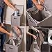 BIRDROCK HOME Laundry Hamper with Lid | Removable Bags for Sorting Clothes | Sectioned Laundry Basket for Bedroom & Bathroom | Collapsible Storage Bin with Cover | Single, Grey