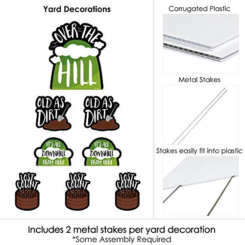 Over-The-Hill-Birthday-Yard-Sign-and-Outdoor-Lawn-Decorations-Birthday-Party-Yard-Signs-Set-of-8