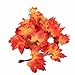 YSBER 12pcs 92 Inch Artificial Ivy Red Maple Leaf Leaves Garland Plants Vine Fake Foliage Flower Home Garden Decorations
