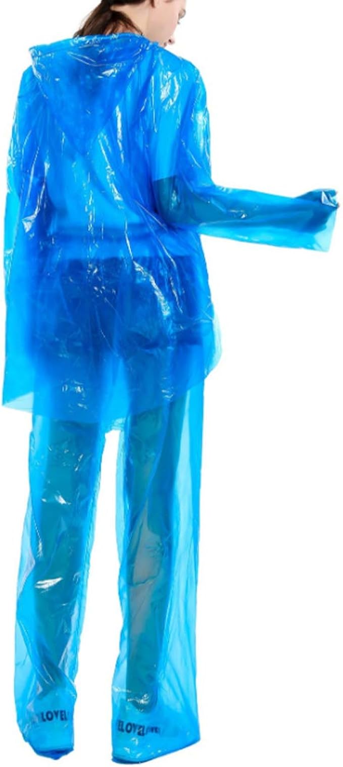 5pcs Disposable protective raincoat, dustproof, waterproof and anti