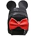 Women Kid Girls Cartoon PU Leather Mouse Ear Bow Backpack Shoulder School Mini Travel Satchel Casual Bag Black